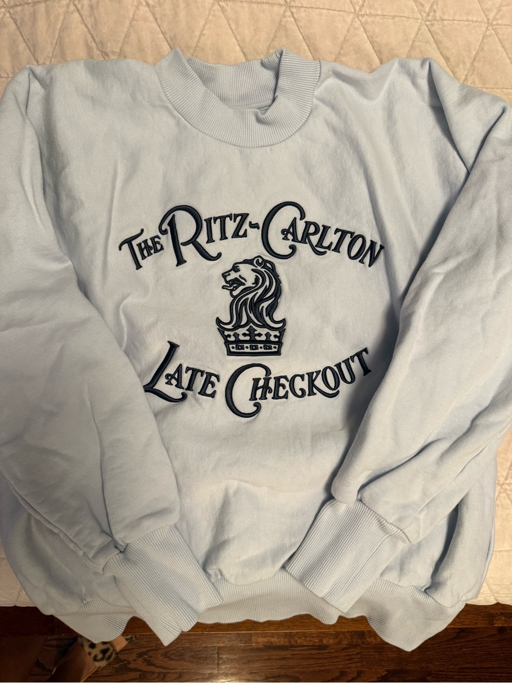 Ritz Carlton x Late Checkout special edition sweatshirt